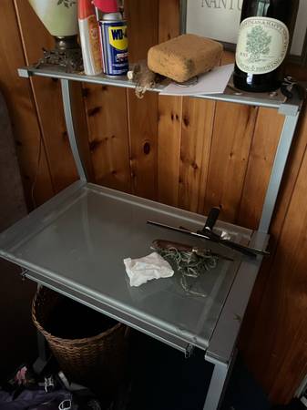 Glass computer desk 1