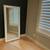 White wooden framed floor length mirror in excellent condition 2 thumbnail