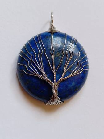 Gemstone lapis pendant. 1