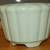 1950's Vintage White Calif Pottery M9 Planter Mint Green 3 thumbnail