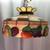 Tiffany Style Stained glass Chandelier w/ porcelain fruit border (#18) 1 thumbnail