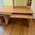 IKEA Large 2 Drawer Computer Desk with Extra Hutch and Rolling Computer Cart 3 thumbnail