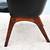 Vintage Mid-Century Modern Black Naugahyde & Walnut Executive Armchair 16 thumbnail
