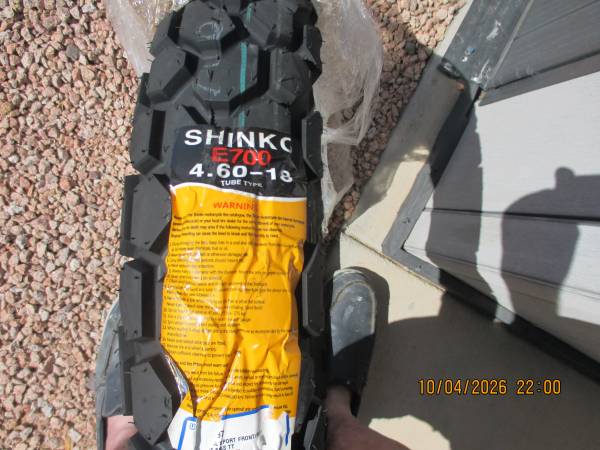 shinko tire   4.60-18 1