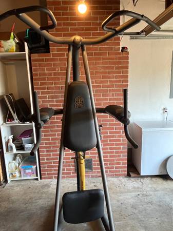 Weight bench and Golds Gym Power Tower 1