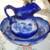 Vintage Flow Blue Staffordshire Water Pitcher & Wash Basin-GREAT Cond. 10 thumbnail