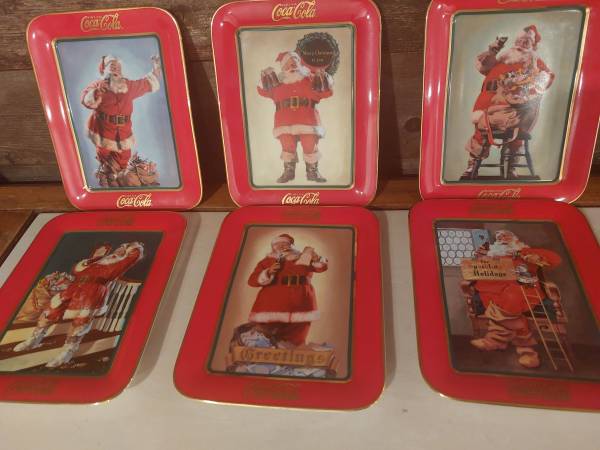 6 Coke Cola Franklin Mint Plates. Mid 90's.
 1