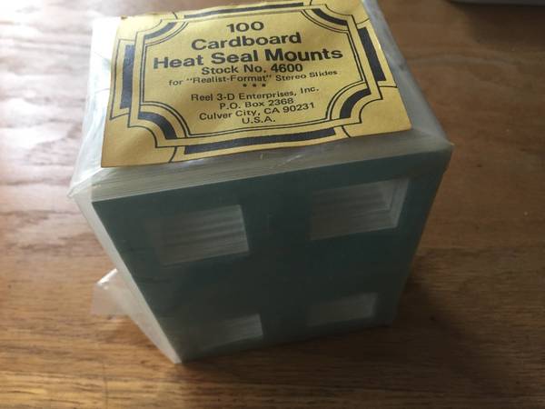 100 monturas de diapositivas de cartón con sello térmico estéreo Realist 3D - $50 (Newton)63470100505985121
