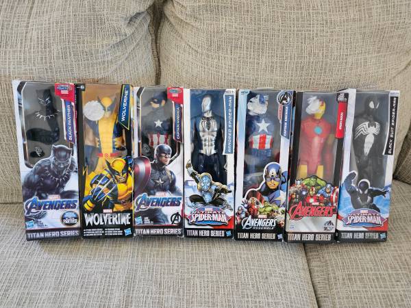 Lot of 7 Marvel Hasbro 11" Action Figure Statue - Brand New, Sealed 1