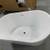 54" Soaking Freestanding Acrylic Bathtub with Center Drain in White 2 thumbnail