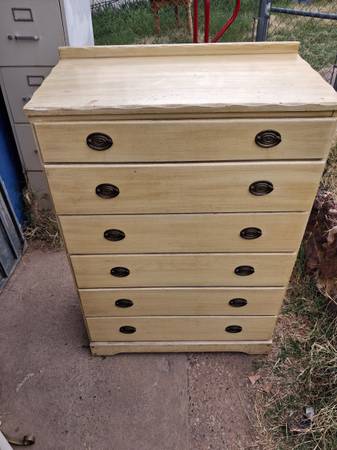 vintage\antique 6 drawer dresser 1