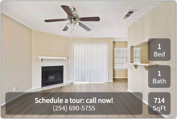 $899 / 1br - 714ft2 - Bright and beautiful 1 bed / 1 bath! Don't wait to call us home! (Kileen - Conder Park)63806811474433121
