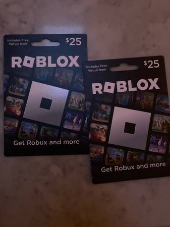 Roblox $50 gift cards 1
