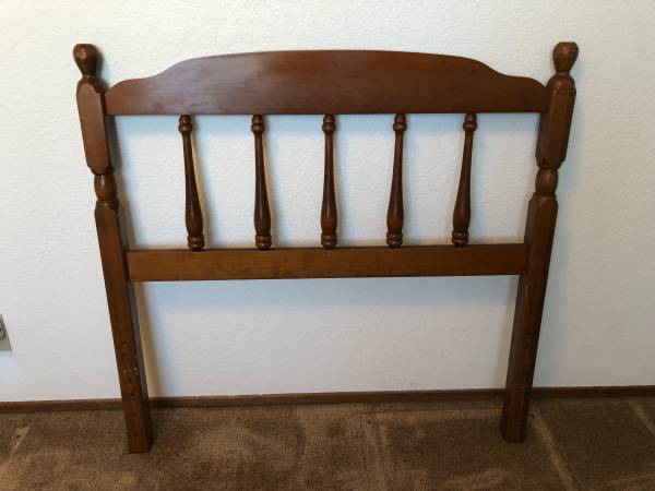Twin size bed Maple Headboard unit 1