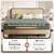 Queen Size Platform Bed Frame, Upholstered Bed with Fabric Curved Headboard & Fo 5 thumbnail