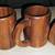VINTAGE SET OF 3, MATCHING, HAND CARVED, WOODEN, MONKEY POD, MUGS 3 thumbnail