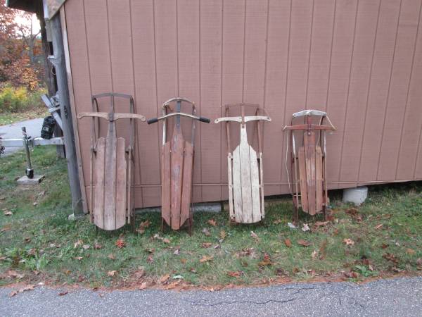 Old Flexible Flyer sleds 1