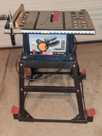 10" table saw Ryobi 1