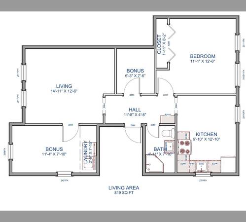 $1,185 / 1hab - 819ft2 - Amplio sótano con muchas habitaciones adicionales. Cerca de WWU (Walla Walla)63656695200515122