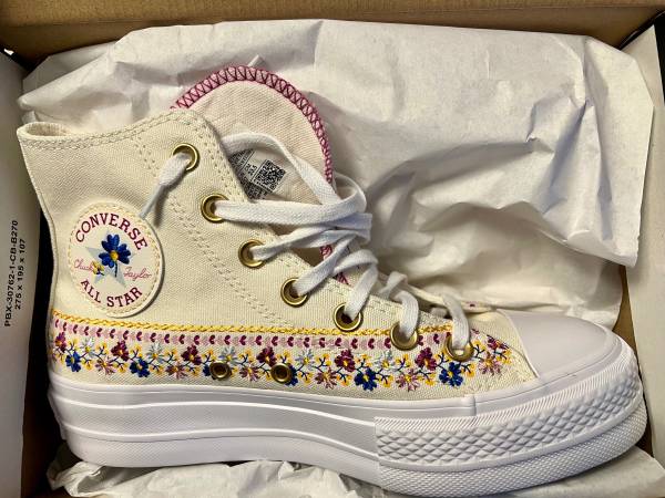 Converse - CTAS Lifts - Floral Design, Womens 6.5 1