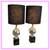 Maison Barbier Style Chrome + Marble Table Lamps, Pair 1 thumbnail
