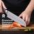 NEW Master Maison 19-Piece Kitchen Knife Set with Wooden Block and Kni 2 thumbnail