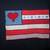 New Women's Size 4X Sweatshirt with a Love Heart USA Stars and Stripes 2 thumbnail