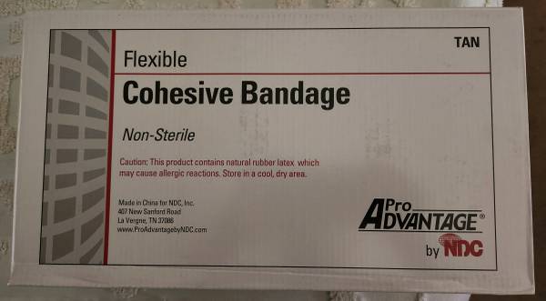 30 Pack 1” x 5 Yards Self Adhesive Bandage Tan Color Breathable *NEW* 1