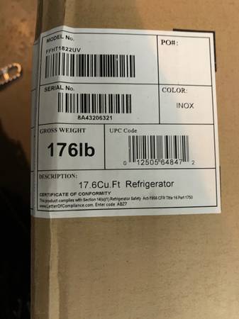 Frigidaire 17.6 cu. ft. Top Freezer Refrigerator in Brushed Steel, ENE 1