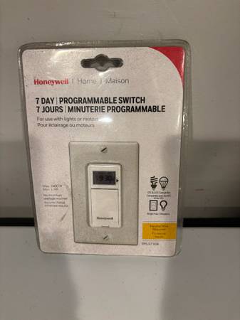 7 day programmable light switch timer NEW 1