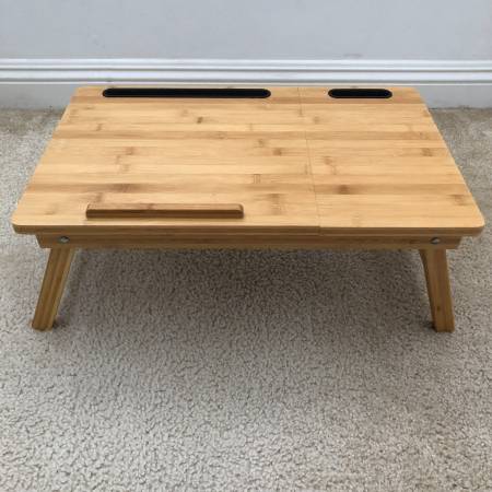 Bamboo Lap Desk with Foldable Legs 1