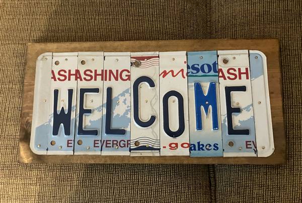 WELCOME Handmade Sign 1