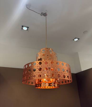 Designer Round Cooper Hanging Light 1