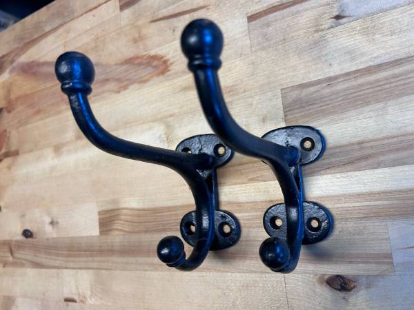 Vintage Iron Coat & Hat Hooks 1
