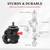 4 Heavy-Duty Leveling Casters – M12 Threaded Stem – 2,200 lb 3 thumbnail