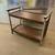 Vintage midcentury modern chrome and walnut bar cart 2 thumbnail