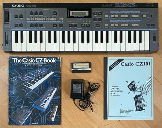 Casio CZ-101 1980's Synthesizer Keyboard w/ RAM Cartridge