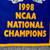 VINTAGE 1998 UC DAVIS DIVISION II NCAA NATIONAL CHAMPIONSHIP BANNER 5 thumbnail