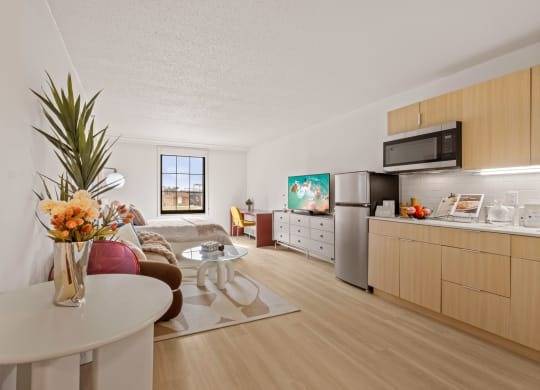 Double Windows, Air Conditioner, Studio 1ba 1