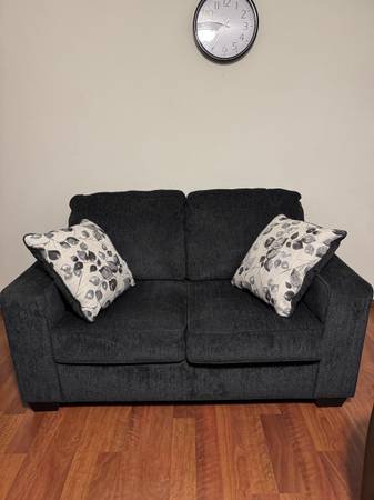 TWO-SEATER NAVY SOFA 1