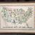 Vintage Framed Handmade Embroidered USA Map Of States & State Flowers 1 thumbnail