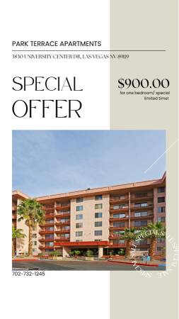 One bedroom / One bathroom for $900 w UTILITIES! CALL NOW 1