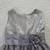 Girls Size 12 Gray/Silver Tulle Long Fancy Dress 2 thumbnail
