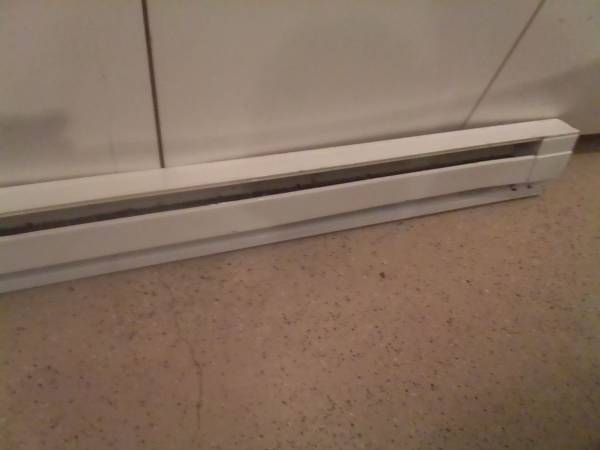 Cadet 72" Electric Baseboard Wall Heater 240 Volt w/ Thermostat 1