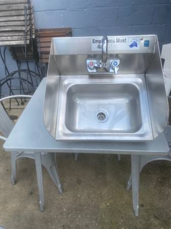 Stainless steel hand sink 1