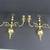 Candle Holders Two Arm Ornate Solid Brass Wall Sconces 12 5/8" Tall 1 thumbnail