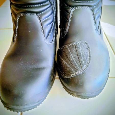 Tour Master Solution Leather Motorcycle Road Boots Womens Size 10 1