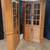 2 custom made wood corner cabinets 8 thumbnail