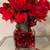 Handblown Clear Cube Glass Vase/Candle Holder 6 thumbnail