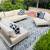 High End Gorgeous Patio Sectional with New Sunbrella Cushions 16 thumbnail